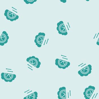 bandwidth cloud computing glyph seamless pattern vector