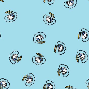 bandwidth cloud computing seamless pattern vector