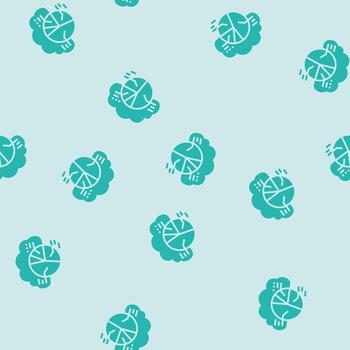 graph cloud computing glyph seamless pattern vector