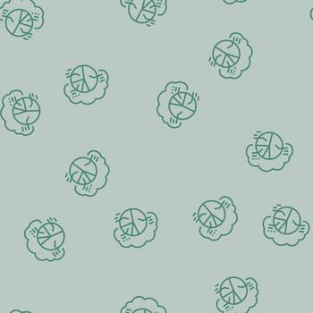 graph cloud computing line seamless pattern vector