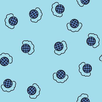 public cloud computing seamless pattern vector
