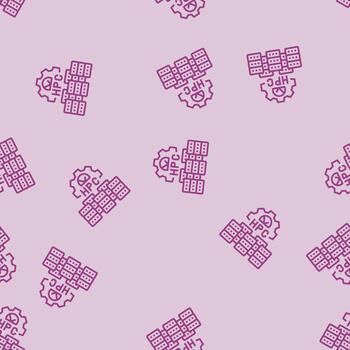 high performance computing line seamless pattern vector