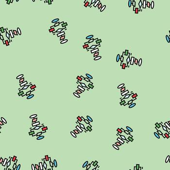 algorithm flowchart machine learning seamless pattern vector