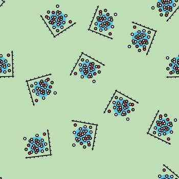 data points plot machine learning seamless pattern vector