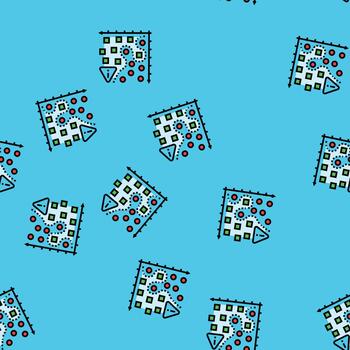 overfitting warning machine learning seamless pattern vector