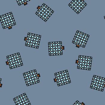 sensor array social robotics seamless pattern vector