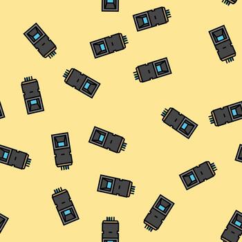 fingerprint sensor module seamless pattern vector