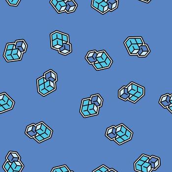 modular components seamless pattern vector