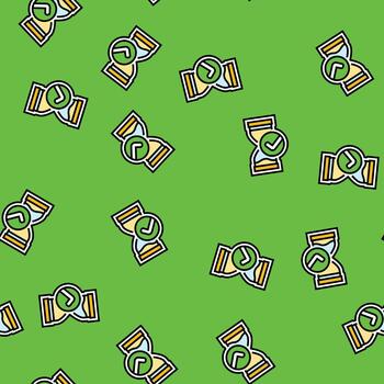 time saving seamless pattern vector