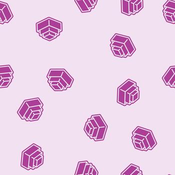 stackable design glyph seamless pattern vector