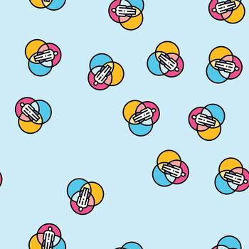 intersectionality seamless pattern vector