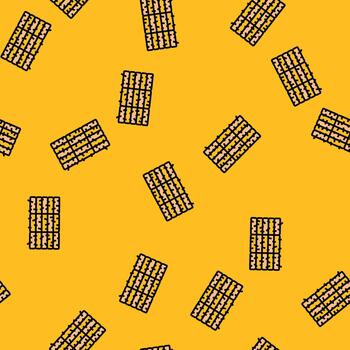hay bale stack seamless pattern vector