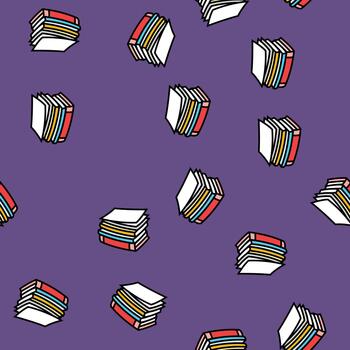 document stack list seamless pattern vector