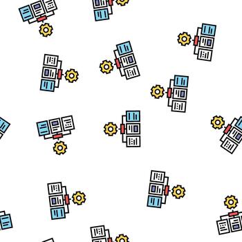 analyzing documents seamless pattern vector