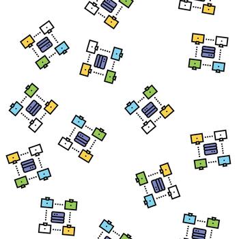 server computers seamless pattern vector