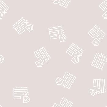 hipoteca disminución en interesar pagos línea sin costura modelo vector