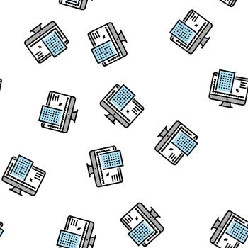 construction engineering seamless pattern vector