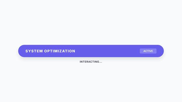 sistema otimização processo - interativo progresso Barra e interface. video