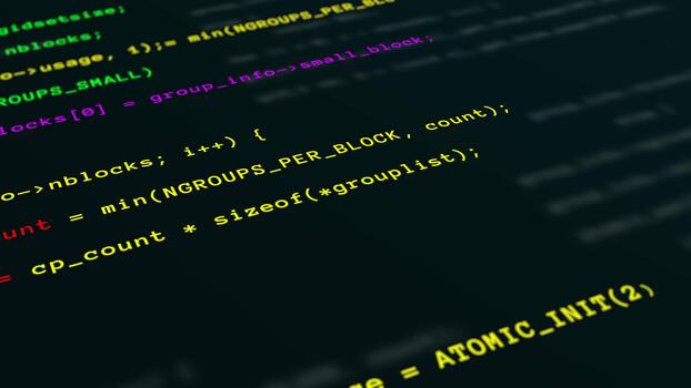 Logiciel développement syntaxe codage filtrer. video