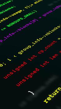 Makro Grün Software Programmierung Vertikale Quelle Code. video