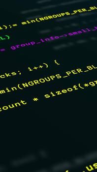 Logiciel développement syntaxe verticale codage filtrer. video