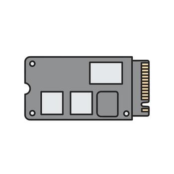 Internal solid state drive for computer data storage vector