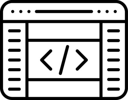 navegador codificación navegador codificación interfaz para web desarrollo Tareas vector