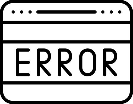 error error notificación sistema para problema identificación vector