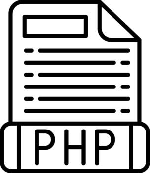 Php PHP Development Language For Dynamic Websites vector