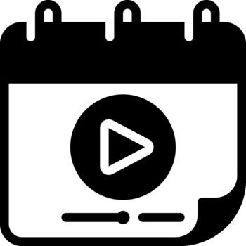 solid Schedule glyph icon vector