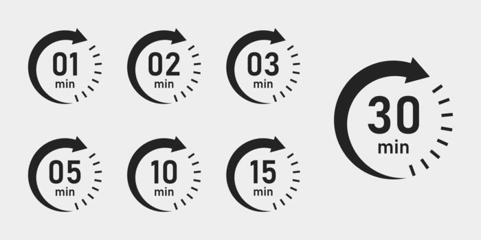 Countdown Timer Set vector