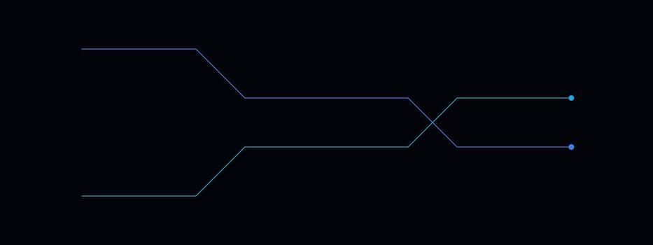 Abstract data flow visualization vector