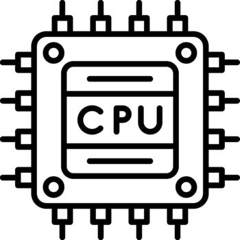 CPU Central Processing Unit For Computing vector