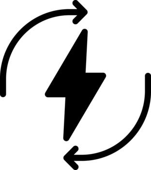 sólido eficiencia glifo icono vector