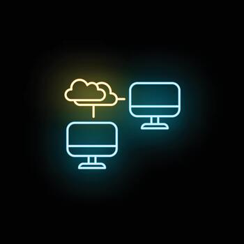 nube informática datos red transferir conectando ordenadores vector