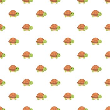 Turtle pattern seamless pattern vector