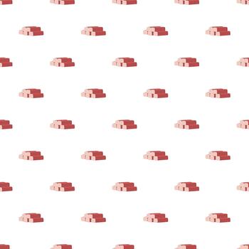 Building material bricks stack seamless pattern background vector