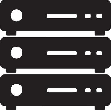nube servidor apilar icono diseño vector