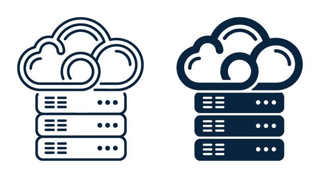 nube datos servidor almacenamiento red apoyo tecnología informática infraestructura vector