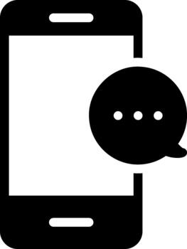 solid communications solid glyph icons vector