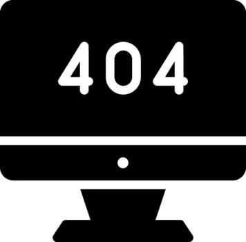 solid computer glyph solid icon vector