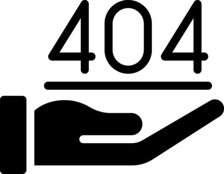solid hand glyph solid icon vector