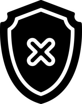 proteger sólido glifo sólido icono vector