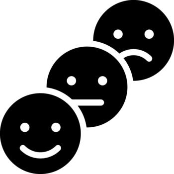 feedback solid glyph icon vector