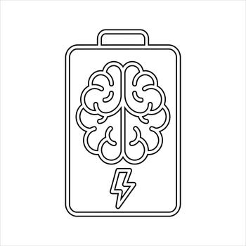 cerebro con hacia abajo flecha icono simbolizando disminución o disminución en mental función aislado en transparente antecedentes vector