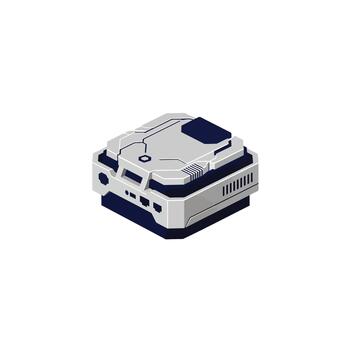 Mini PC Device for Cloud Computing vector