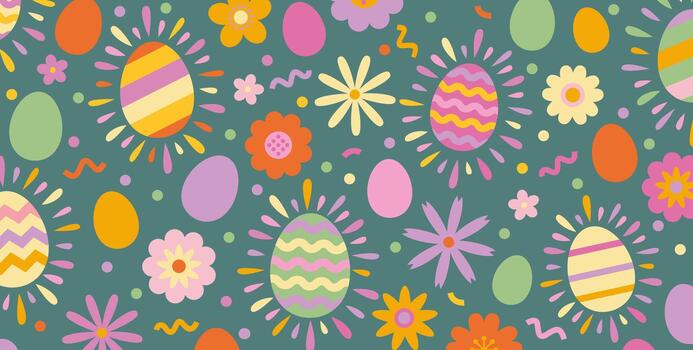 Springtime backround for Easter vector