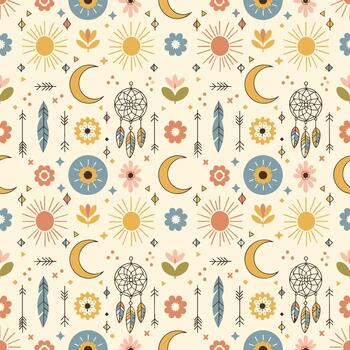 Cute Boho Pattern vector