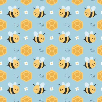 linda abeja modelo vector