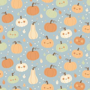 Cute Pumpkin Pattern vector